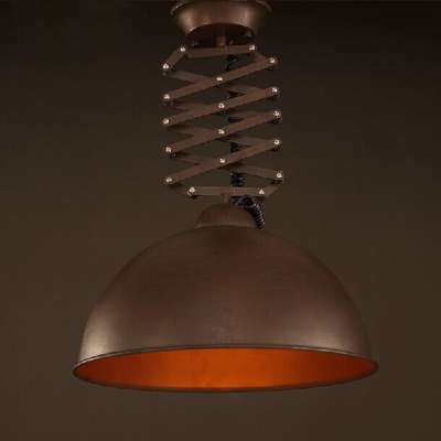 American rural pendant lights wind creative telescopic hanging lamp for home decoration